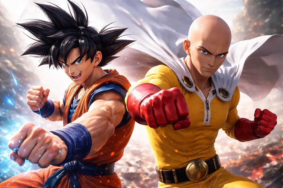 Comment les aventures de Goku et Saitama montrent l'évolution des personnages dans les anime